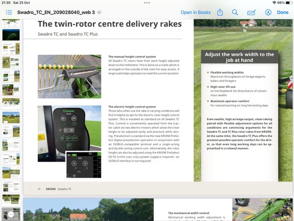 New Krone TC 760 Plus rake 370555277