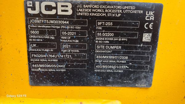 JCB 9t Dumper 374942222