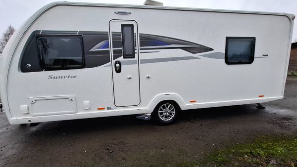 Swift Sunrise caravan island bed 376488963