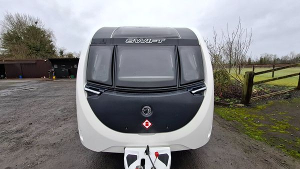 Swift Sunrise caravan island bed 376488965