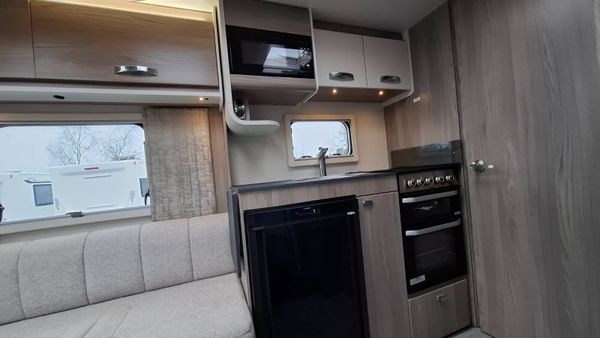 Swift Sunrise caravan island bed 376488974