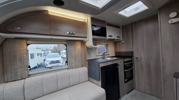 Swift Sunrise caravan island bed 376488976