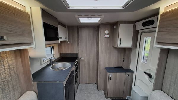Swift Sunrise caravan island bed 376489001