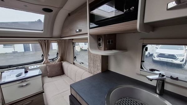 Swift Sunrise caravan island bed 376489027