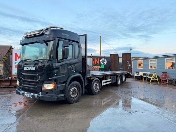 Scania 8 wheeler plant truck recovery beaver tail. 377245845
