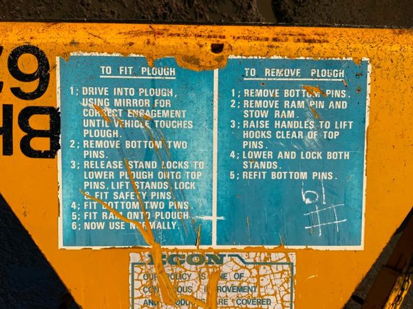 10ft SNOW PLOUGH ATTACHMENT.......#196. 377283673