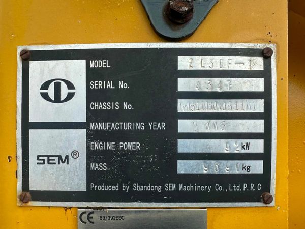 SEM ZL30F LOADING SHOVEL 377209795