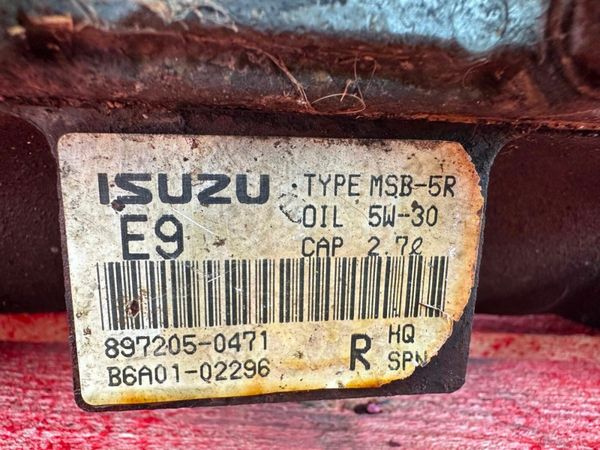 2001 ISUZU NPR ...2.8 GEARBOX.....P17G71 377210460