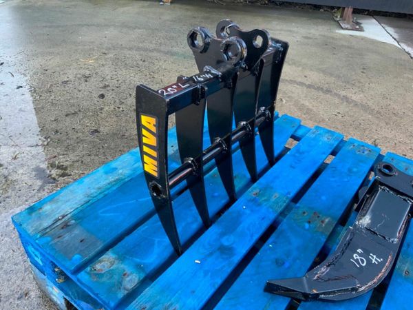 20" MICRO DIGGER STONE / LAWN RAKE. 377211763