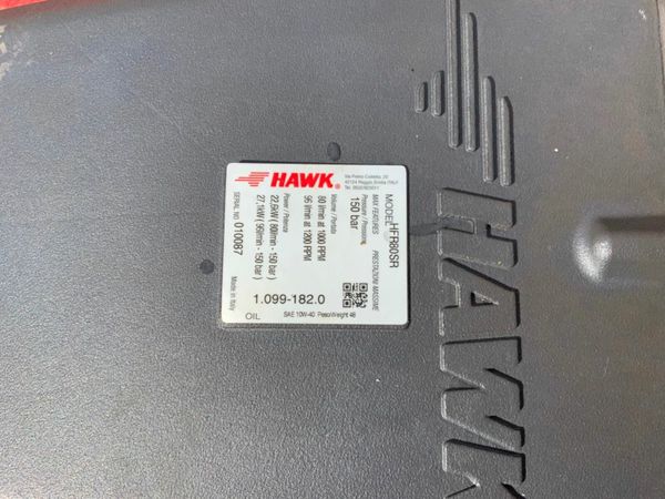 UNUSED HAWK HFR80SR WASHER PUMP....80lts/min. 377211776