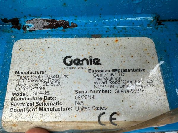 2014 GENIE SLA 25 MATERIAL LIFT HOIST 377212280