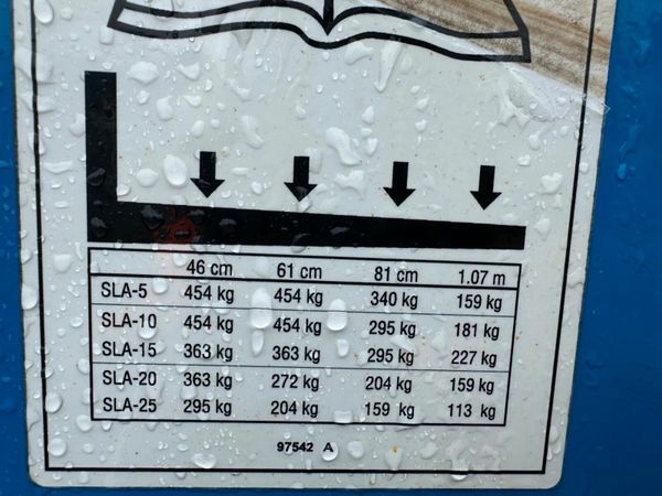 2014 GENIE SLA 25 MATERIAL LIFT HOIST 377212281