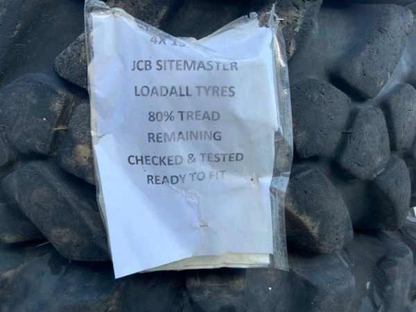 15.5 x 25 JCB SITEMASTER TELEPORTER TYRES...1316. 377212677