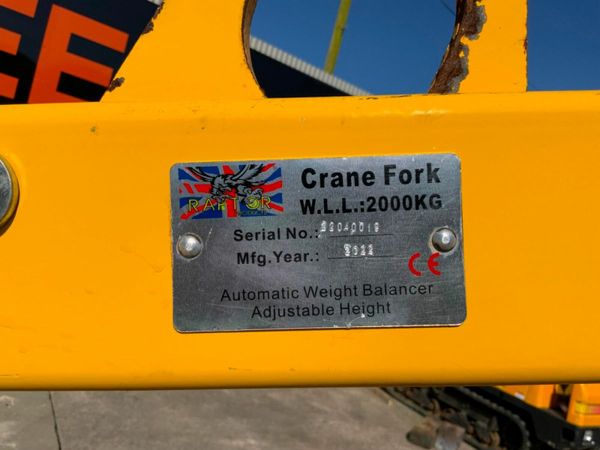 2022 RAPTOR HIAB PALLET FORK ATTACHMENT...603p 377212846