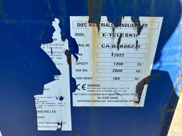 2022 ... TELEPORTER ... TIPPING SKIP...1384 377212918