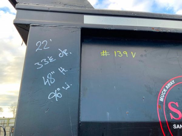 22ft STEEL TIPPING BODY.33.5 CHASSIS RAIL..139V 377213459