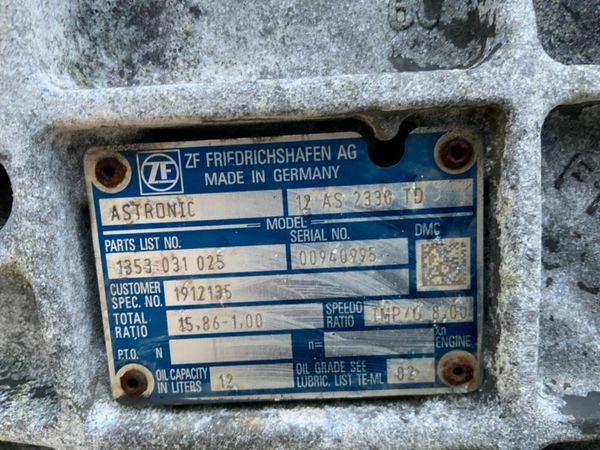 DAF CF 12 SPEED ZF /  ASTRONIC GEARBOX.   AS 2330 377215359