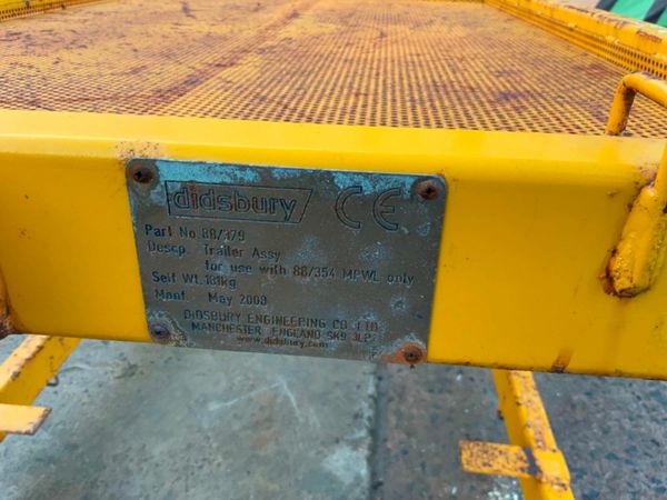 SINGLE AXLE BRAKED TRAILER ASSEMBLY. 377215978