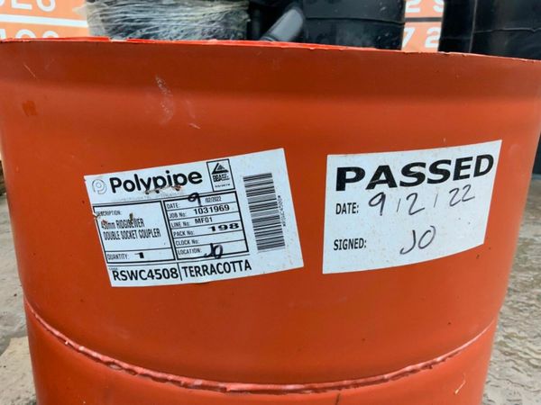 TWIN WALL DRAINAGE COUPLERS / BRANCHES. 377216009