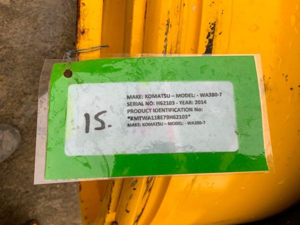 ** KOMATSU. wa380-7 WHEEL LOADER. RIMS  *** 377217726