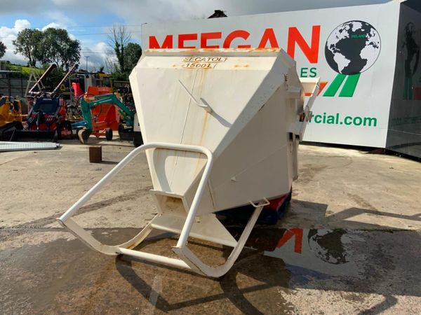 1500lts SECATOL CONCRETE POURING SKIP......1624 377218595