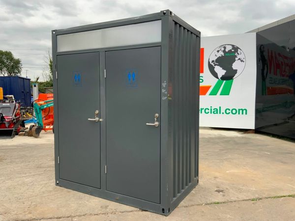 UNUSED DOUBLE CUBICLE TOILET POD.......1045m. 377219374