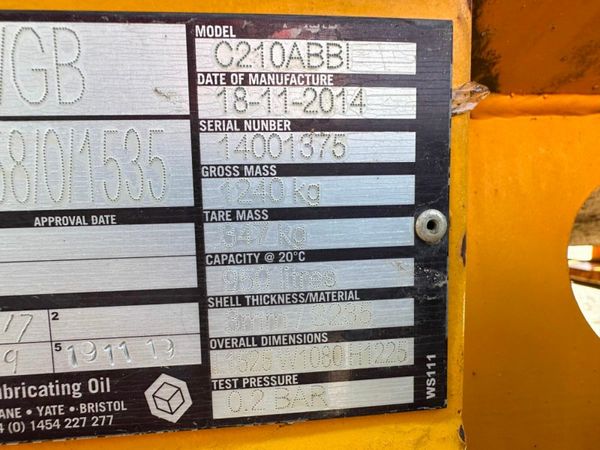 WESTERN 950 LITRES FUEL BOWSER ....907T 377219742