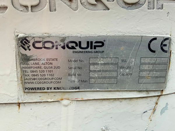 CONQUIP 1500lts SELF TIPPING BOAT SKIP.......158. 377219984