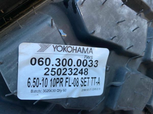 NEW....6.5 x 10 FORK LIFT RIMS & TYRES........642. 377221545