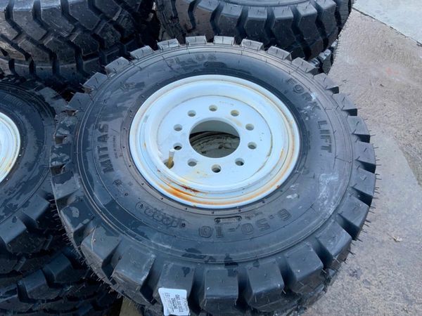 NEW....6.5 x 10 FORK LIFT RIMS & TYRES........642. 377221555