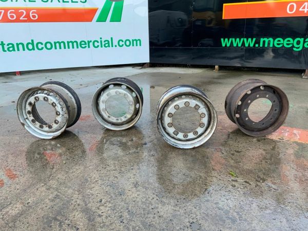Volvo FM SUPER SINGLE STEEL RIMS...STEER AXLE. 377222021