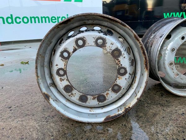Volvo FM SUPER SINGLE STEEL RIMS...STEER AXLE. 377222022