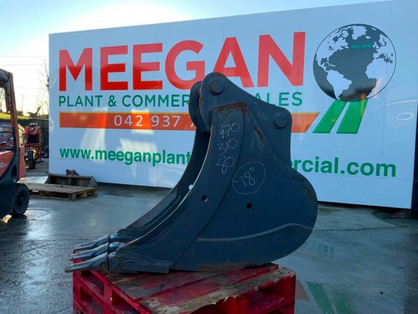 UNUSED 18" HILL BUCKET.......80mm PINS.........150 377222385