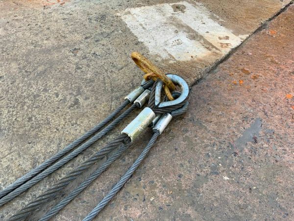 4 LEG WIRE ROPE LIFTING SLINGS. 377223306