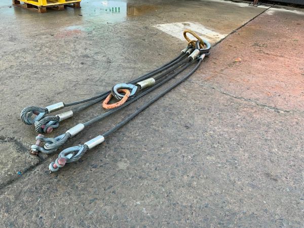 4 LEG WIRE ROPE LIFTING SLINGS. 377223309