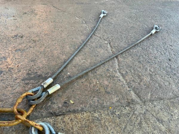 4 LEG WIRE ROPE LIFTING SLINGS. 377223310