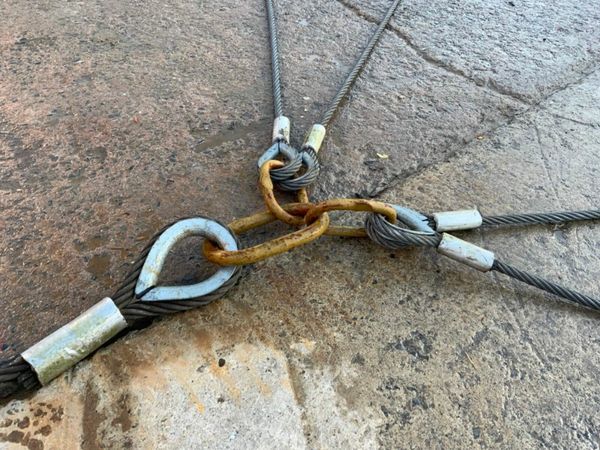 4 LEG WIRE ROPE LIFTING SLINGS. 377223312