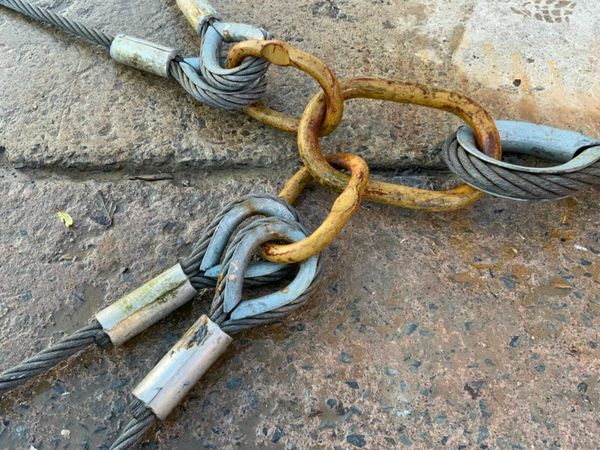 4 LEG WIRE ROPE LIFTING SLINGS. 377223316