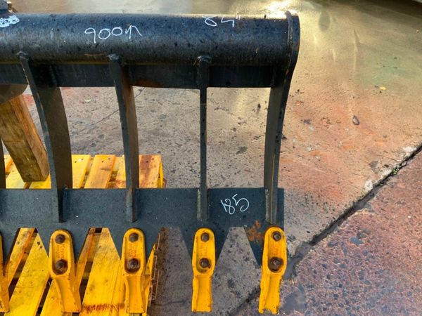 UNUSED 84" STONE / LAND RAKE.....80mm PINS...1582. 377223538