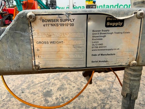 950lts SINGLE AXLE WATER BOWSER.....1037 377224441