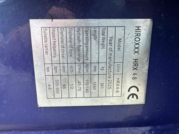 2025 Hirox 4-6 ton hammers breaker 45mm 377224622