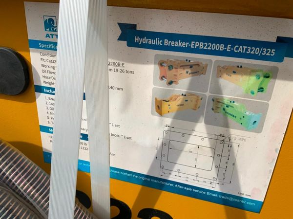 20 ton  breaker EPB 2200b-e HAMMER...80mm....1731. 377224848