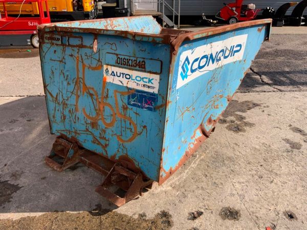 1200lts CONQUIP AUTOLOCK TIPPING SKIP....1565k. 377225378