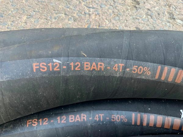 4" x 18mts MARINE RUBBER TRANSFER HOSE.....#002. 377226758