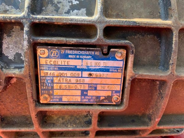 DAF CF 6 SPEED MANUAL GEARBOX     6s 800 TO. 377227364