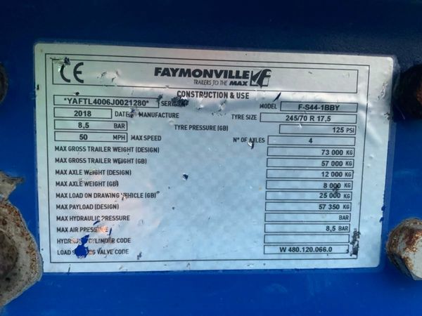 Other Other FAYMONVILLE 4 AXLE EXTENDING LOW LOADE 377227534