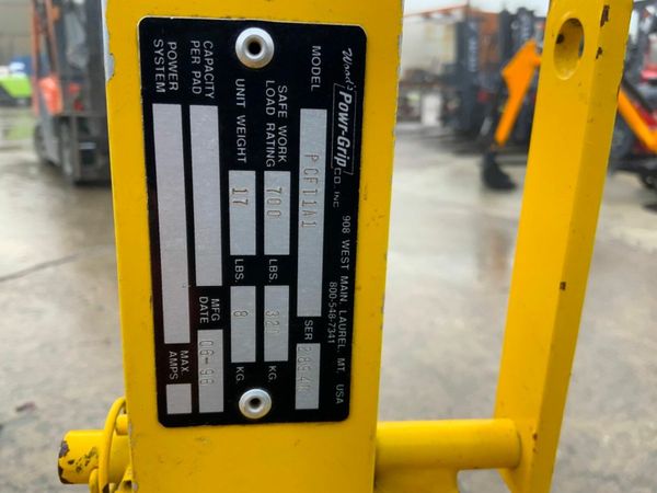 POWR GRIP Pc1104 VACUUM LIFT ATTACHMENT. 377227972