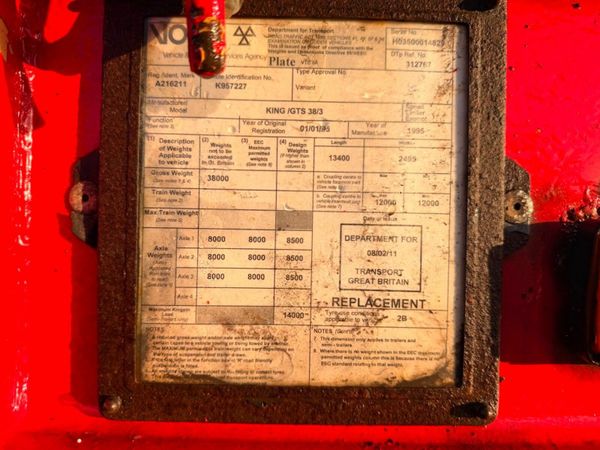 KING GTS 38 / 3 LOW LOADER LOWLOADER 377228593