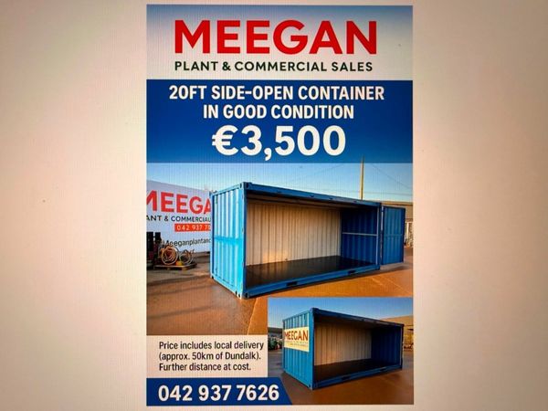 20 x 8 shipping container with.... FULL SIDE OPENI 377230878