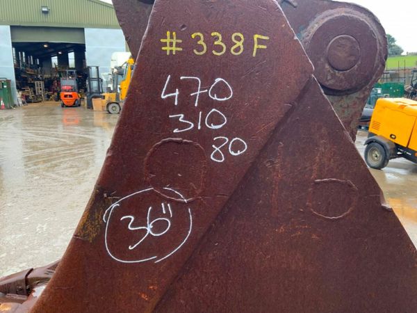 36" DIGGING BUCKET.......80mm PINS........338f. 377231309